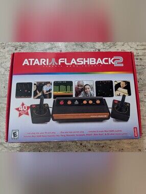 Atari Classic Game Console Flashback 2 Unused 40 Games Original 2005 Gift Open